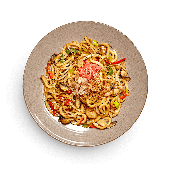 Chicken + Prawn Yaki Udon